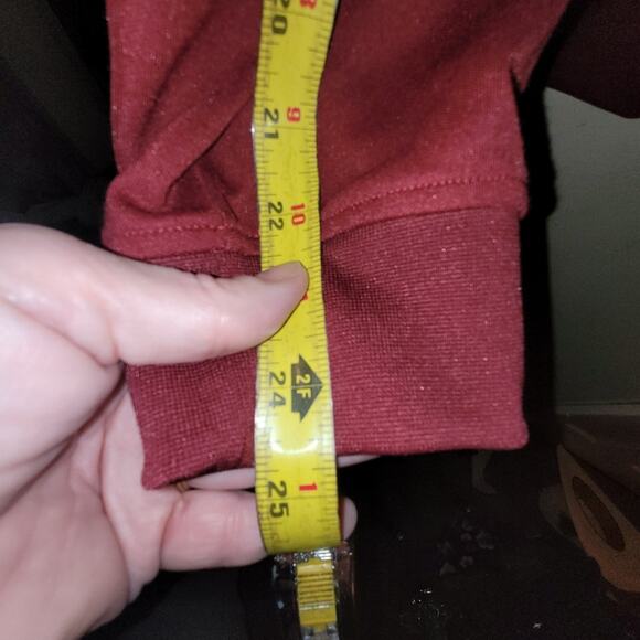 Vintage Mens Campus Crew Full Zip Red Sweatshirt Sweater Size XL - Picture 8 of 10